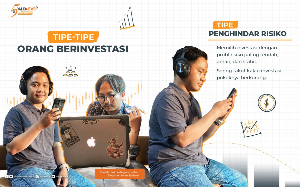 validnewsid's tweet photo. Kira-kira seperti inilah tipe-tipe orang berinvestasi. Kalo Sobat Valid tipe yang mana, nih? Yuk ceritakan pengalaman berinvestasimu di lomba reels "Investasi Pilihanku". #tipetipe #tipetipeorang #investasi #investor #saham #reksadana #properti #Validver5ary #Validnih #Validnews https://t.co/wdVbMEwpuY