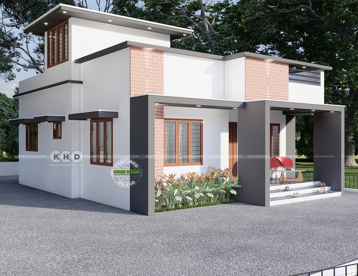 keralahomeplan's tweet image. 2 BHK Residence 952 Sq-ft House

(88 square meter) (106 square yards)

House Square Feet Details
Ground Floor Area : 845 Sq. Ft.
First Floor Area : 107 Sq. Ft.

keralahousedesigns.com/2022/07/2-bhk-…

#smallhouse #singlefloorhouse #keralahomedesign #3drendering