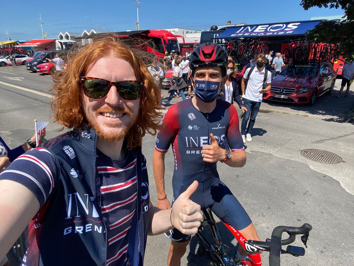 Day one of #wheresGsgilet. Safely handed it over to Duncan who drove down from Glasgow yesterday 🤯 See you in Paris maybe… 🤣🤷‍♂️
Who wants to pick up the baton from Duncan tomorrow and take it on the cobbles? #TDF2022