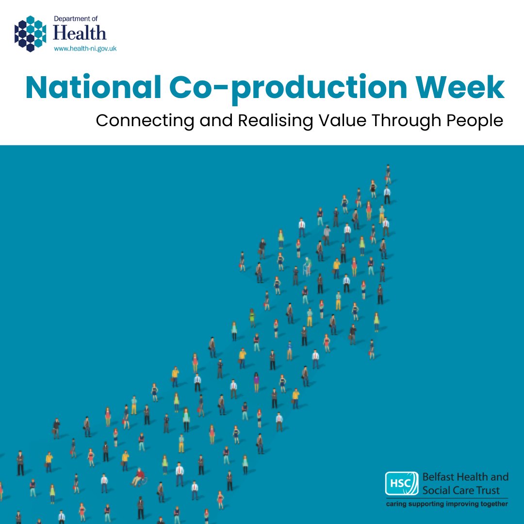 BelfastTrust's tweet image. #NationalCoproductionweek 

Co-production is about real partnership working between people and health service staff, where people are equal partners &amp;amp; are able to share power with staff.

The @healthdpt has published a Co-production Guide: bit.ly/2C0Ek2U