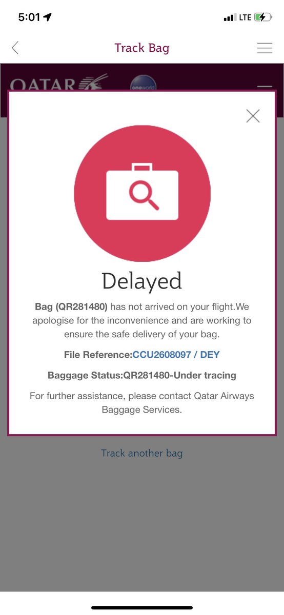 PritulD's tweet photo. @qatarairways @qrsupport flew down from Edinburgh to Kolkata on 30 th of June , haven’t received my luggage and there is zero customer support , status of baggage is same and no one responding to mails or calls . Worst experience ever https://t.co/3BwdyoOwhW