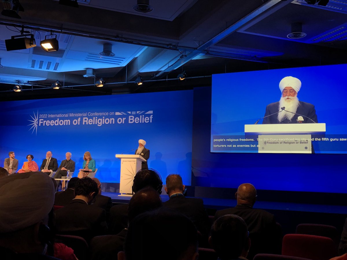 JhuttiJay's tweet photo. UK FoRB Ministerial opening comments by @JustinWelby, Bhai Sahib Mohinder Singh @Nishkam, @andrewcopson, @chiefrabbi and others were thought provoking.  Serious thinking around how to prevent, protect and promote #FoRBForAll. https://t.co/j6hX8pgkaU