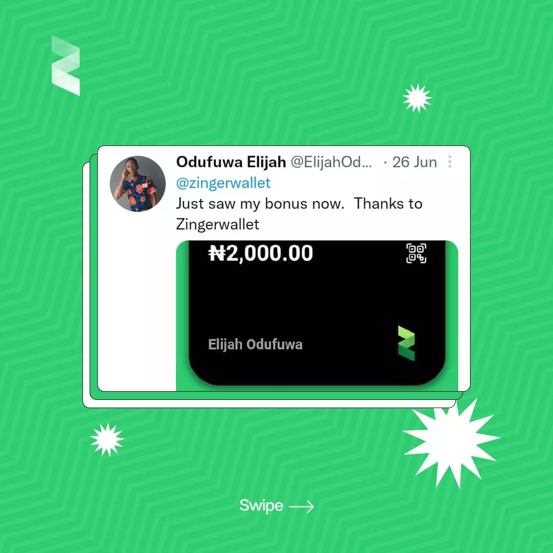 zingerwallet's tweet photo. Many Zings are cashing out in the Zinger PVC Challenge.

Over N400,000 has been given out so far.

Have you gotten yours?

#zingernews 
#Zingerpvcchallenge 
#zingerwalletlaunch 
#fintechnews 
#fintech 
#paymentgateway https://t.co/xNSOtEkI7g