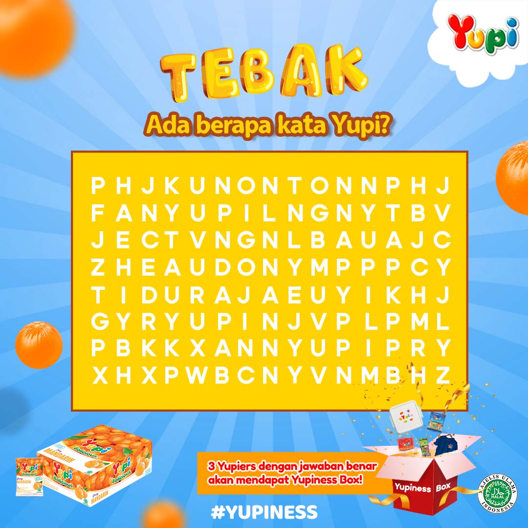 Yupiers's tweet photo. Giveaway super gampang! Yuk, langsung aja ikutan dan jangan lupa ikutin syarat dan ketentuannya~

1. Follow Twitter @Yupiers.
2. Like, Retweet dan jawab di Quote Tweet dan Tag minimal 3 orang teman untuk follow dan ikutan.
3. Tag minimal 3 orang teman untuk follow dan ikutan. https://t.co/czUQ6nUvXs