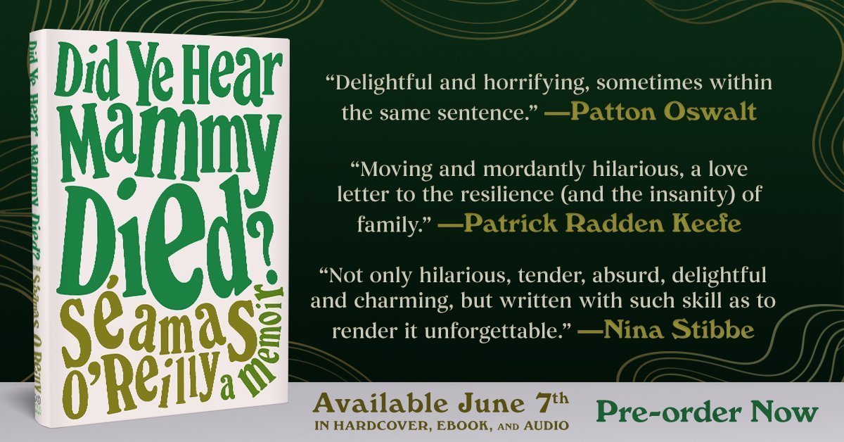 shockproofbeats's tweet image. So you feel like buying my excellent and very good memoir, Did Ye Hear Mammy Died but aren't sure if it's as good as I keep saying. So here's a few pieces from and about the book, which might entice you to buy a copy right now from mammybook.com
