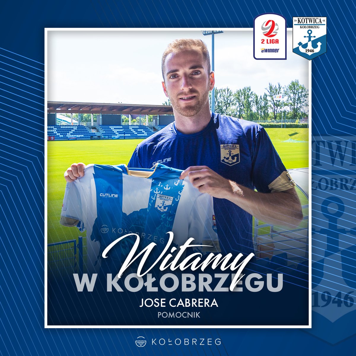 #OFICIAL | El centrocampista de 25 años 'Chele' Cabrera 🇪🇸 da el salto de Liga III a Liga II. Cambia Olimpia Grudziądz por Kotwica Kołobrzeg el equipo que precisamente evitó el ascenso del Olimpia en la última jornada. El madrileño ha firmado por una temporada
#2liga