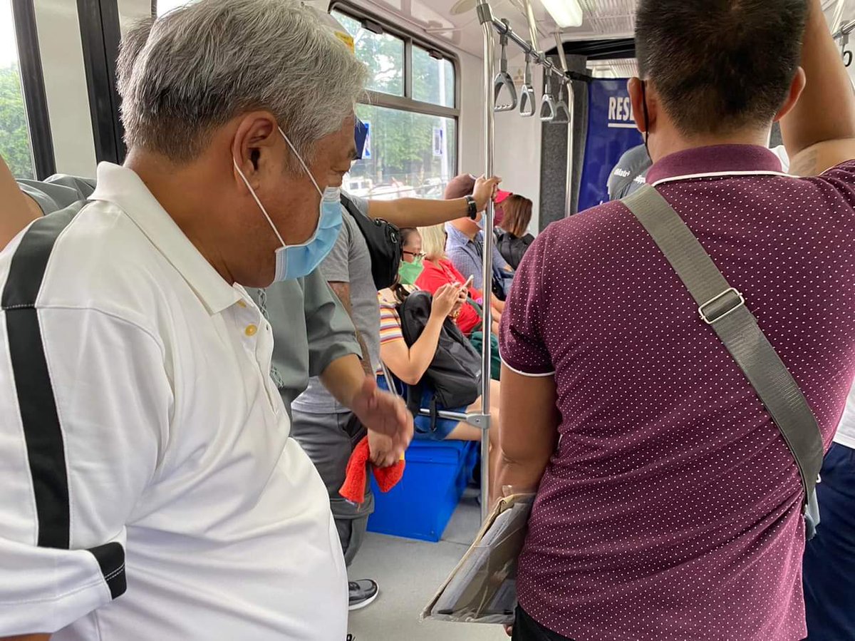 DOTrPH's tweet photo. DOTr SEC. BAUSTISTA CITES MRT-3 IMPROVEMENTS AFTER SURPRISE INSPECTION
READ FULL: https://t.co/2sj8Y3TFit https://t.co/PRpA01CgW4