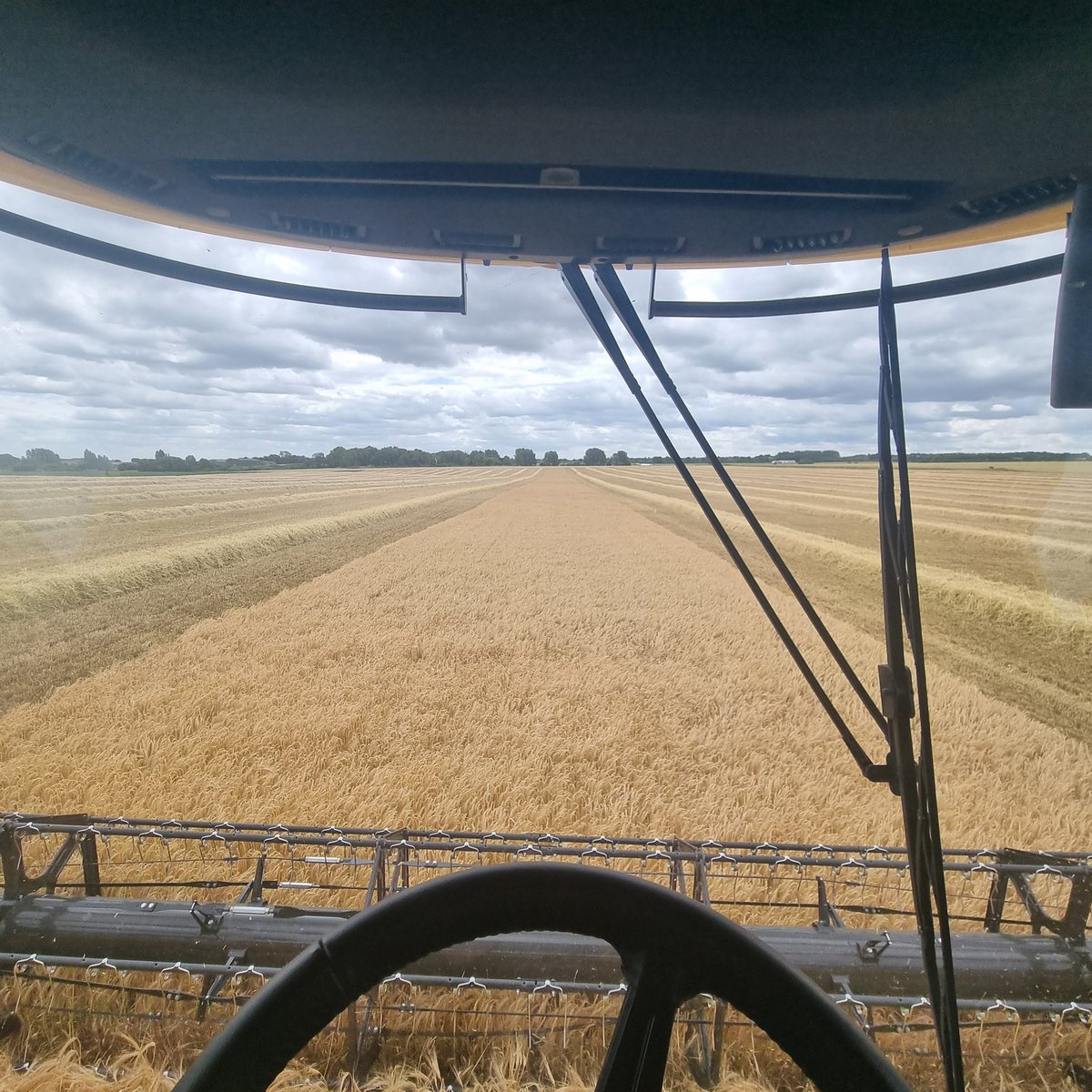 Nice little run out for the new combine, she can go back in the shed now for 3 or 4 weeks