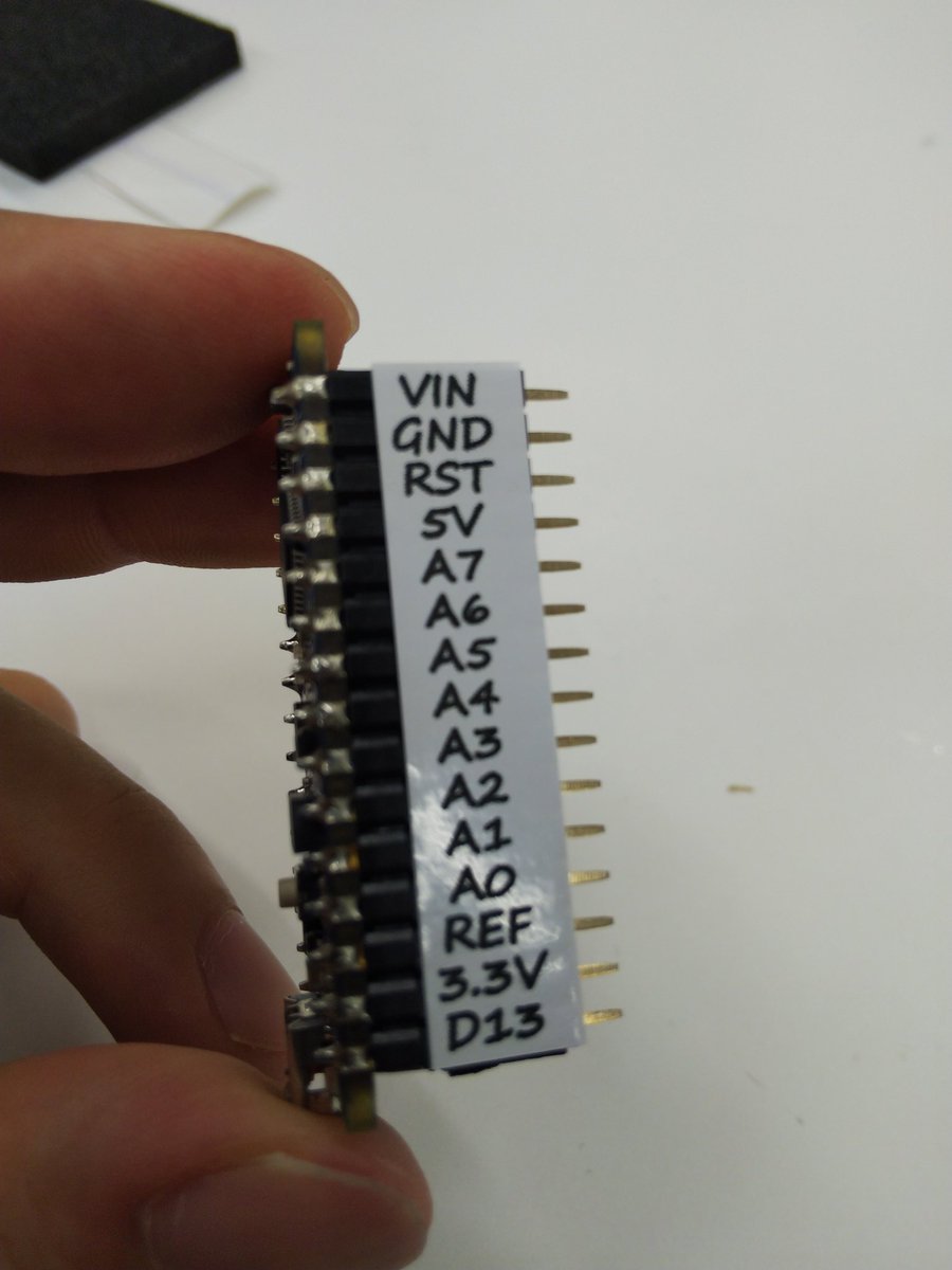 BVS_Brass_Rock's tweet image. arduino nano every、ピンナンバーが裏に書いてあって不便だから、
ピンソケットに貼るシールを作ってみた!!
カッティングプロッタでカットしたシールに、UVプリンタで印刷!
#arduino
#arduinonanoevery
#UVprinter
#cuttingplotter
