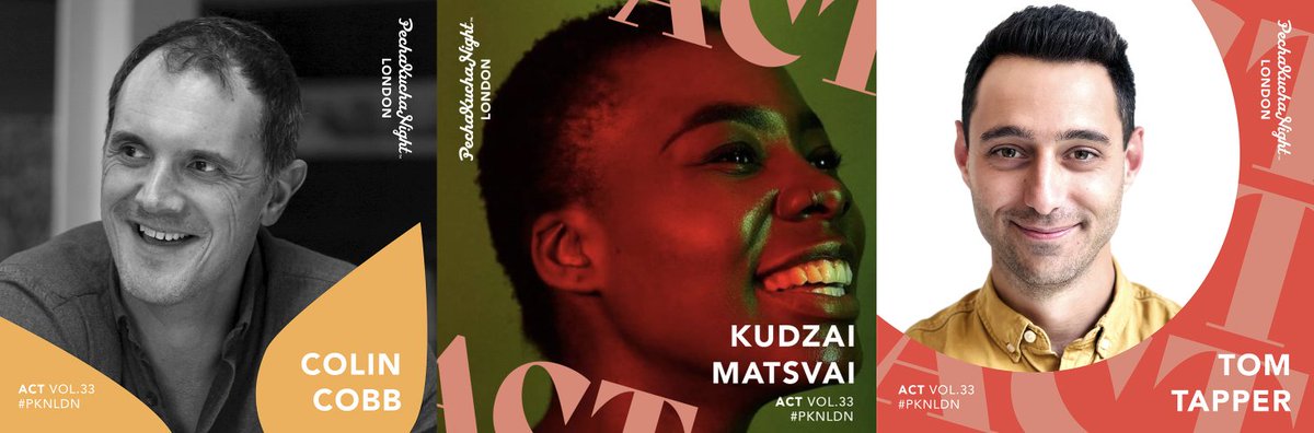 Our first 3 speakers for #pknldn33 'Act' have been announced! We look forward to hearing from <a href="/ColinCobbDesign/">Colin Cobb Design</a>, Kudzai Matsvai and <a href="/tomtapper/">tomtapper</a>