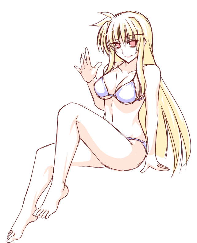 ビキニの日と聞いて、
フェイトさんに登場いただきましたァ～ン
#ビキニの日 