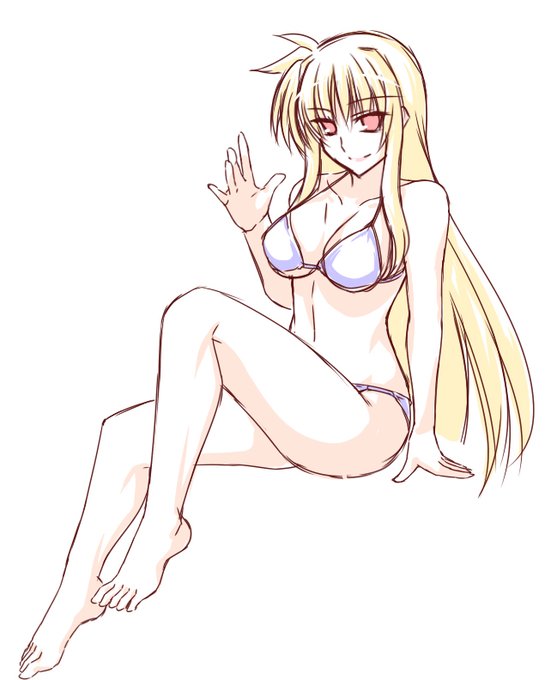 ビキニの日と聞いて、
フェイトさんに登場いただきましたァ～ン
#ビキニの日 