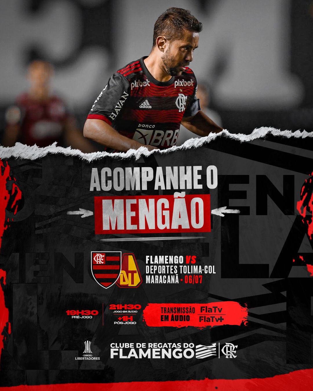 Clube de Regatas do Flamengo - É hoje, Nação! O Mengão enfrenta o