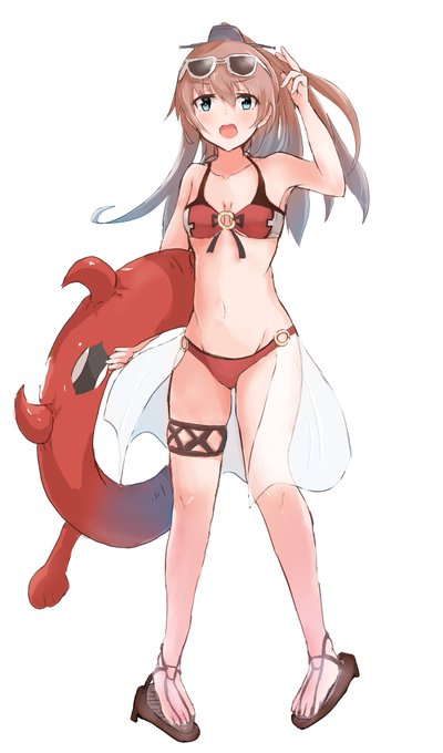 夏くまのんですわ!
 #ビキニの日 #艦これ 