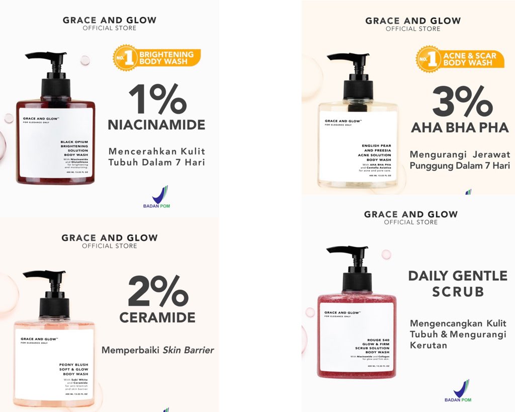 fnfrn_'s tweet photo. Rekomendasi Grace and Glow Body Wash
-A Thread - https://t.co/dXyQLrZFfN