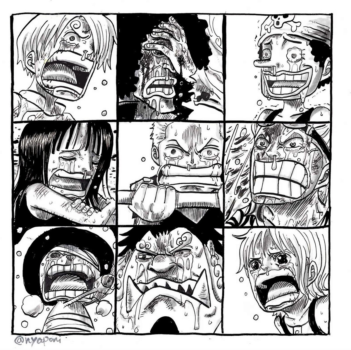 それぞれの涙  Each tear
#ワンピース #ONEPIECE 