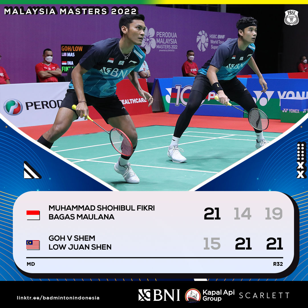 Bagas/Fikri harus akui keunggulan wakil tuan rumah. Tetap semangat!

#BadmintonIndonesia #MalaysiaMasters2022