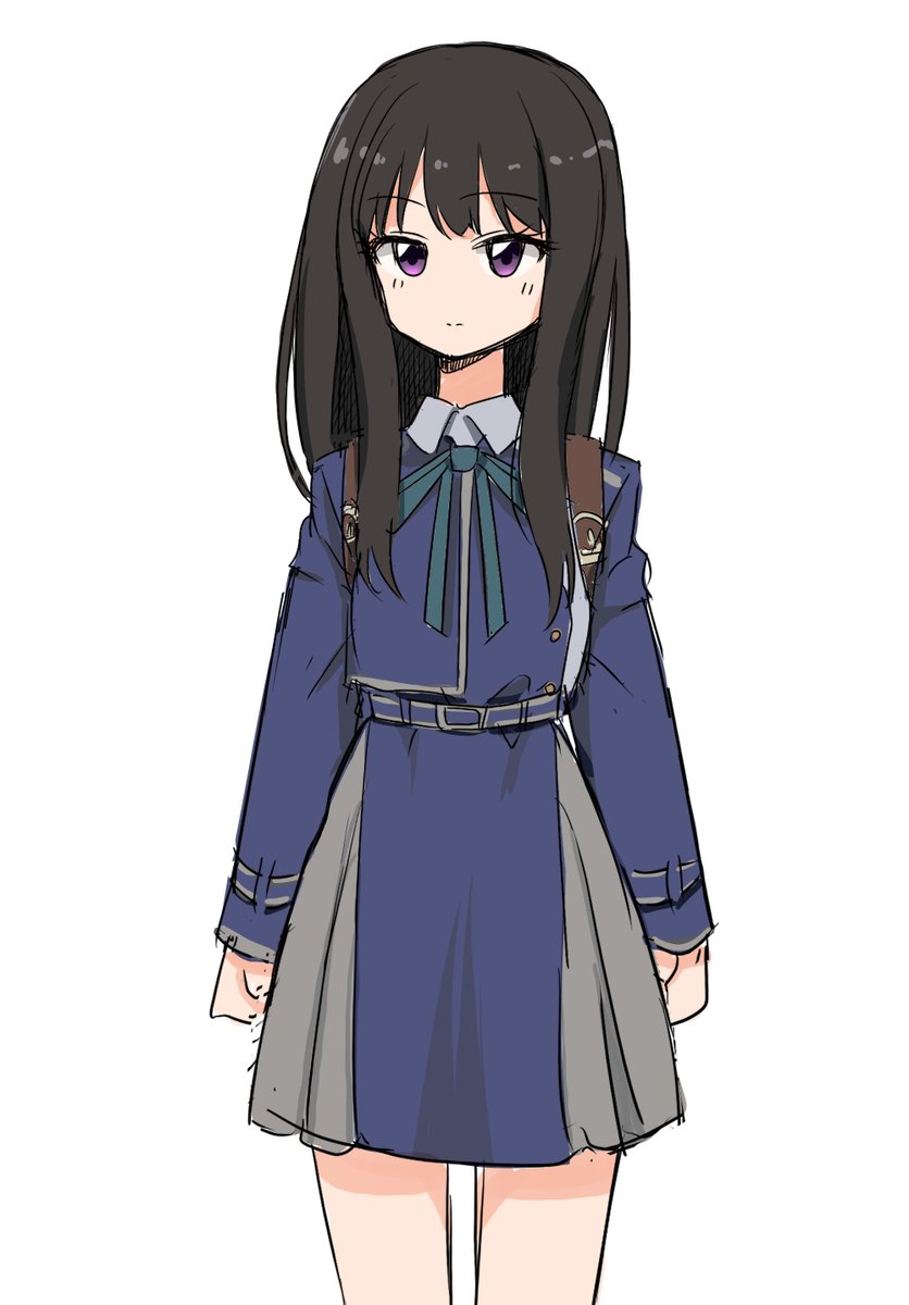 無表情キャラかわいい リコリコ 黄緑なっぱのイラスト 無表情キャラかわいい リコリコ 黄緑なっぱのイラスト