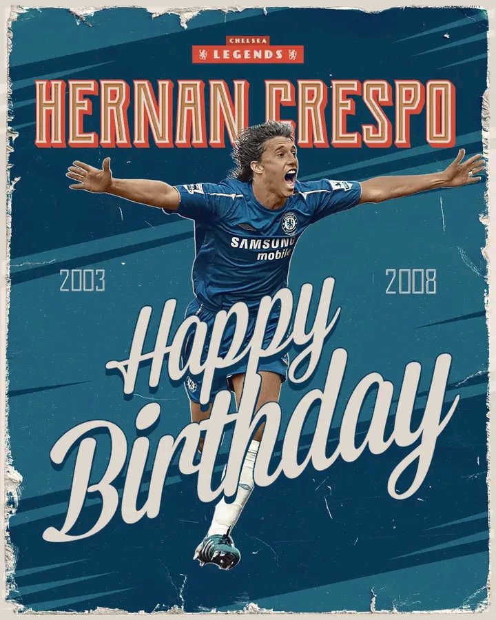 Happy Birthday, Hernan Crespo!     