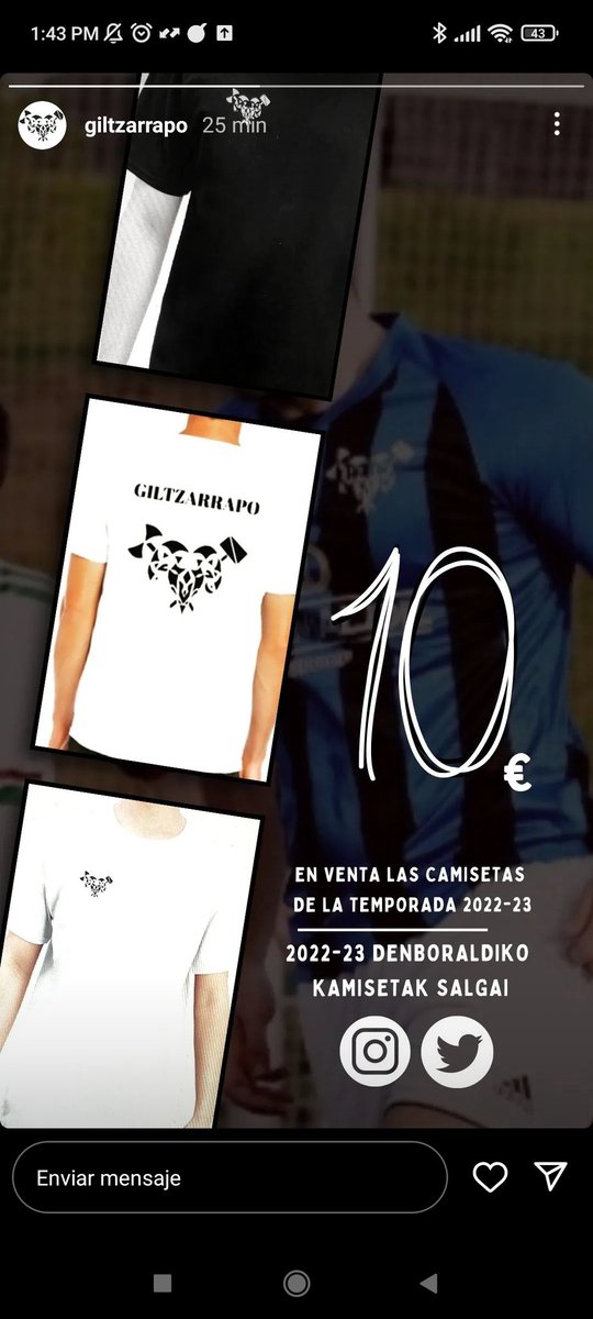 CGiltzarrapo's tweet photo. Os presentamos la nueva camiseta del equipo de todos,del nuestro,del equipo del pueblo. Vamos a tener camisetas negras y blancas. Son 10€ por camiseta y el dinero recaudado será invertido en gastos del club, como los árbitros, las sanciones y los desplazamientos. https://t.co/1l8tKxvWHh