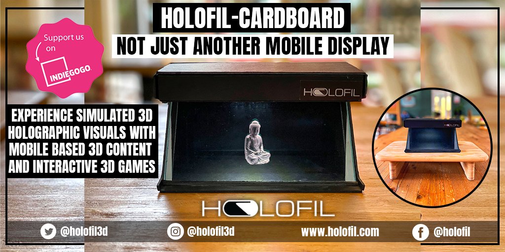 HOLOFIL-cardboard: Not just another mobile display indiegogo.com/projects/holof… #Indiegogo  #Crowdfunding #3dmodeling #smartphones #hightech  #mobiledevice  #motiongraphics #mobilephones  #innovation #MobileGame #3danimation  #3decosystem #gadgets #VirtualReality  #augmentedreality