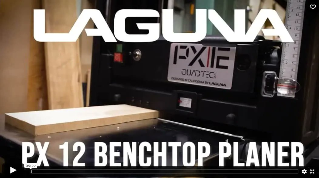 Laguna PX12 benchtop planer review: buff.ly/3bIpFvI #Woodworking #Workshop #Furniture #DIY #HandMade #Tools #JobSite #Make #Trades #Home #Design #Renovation #Contractor #CanadianWoodworking #canwoodworking