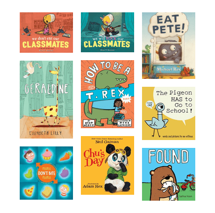 OmahaLibrary's tweet photo. To celebrate Penelope Rex visiting various storytimes at Omaha Public Library (July 8-16), try "We Don't Eat Our Classmates" by Ryan Higgins and other readalikes. https://t.co/T1XMWu1egj #storytime #reading #books #kids #picturebooks #kidlit #charactervisit #community https://t.co/dcgj1TFwTB