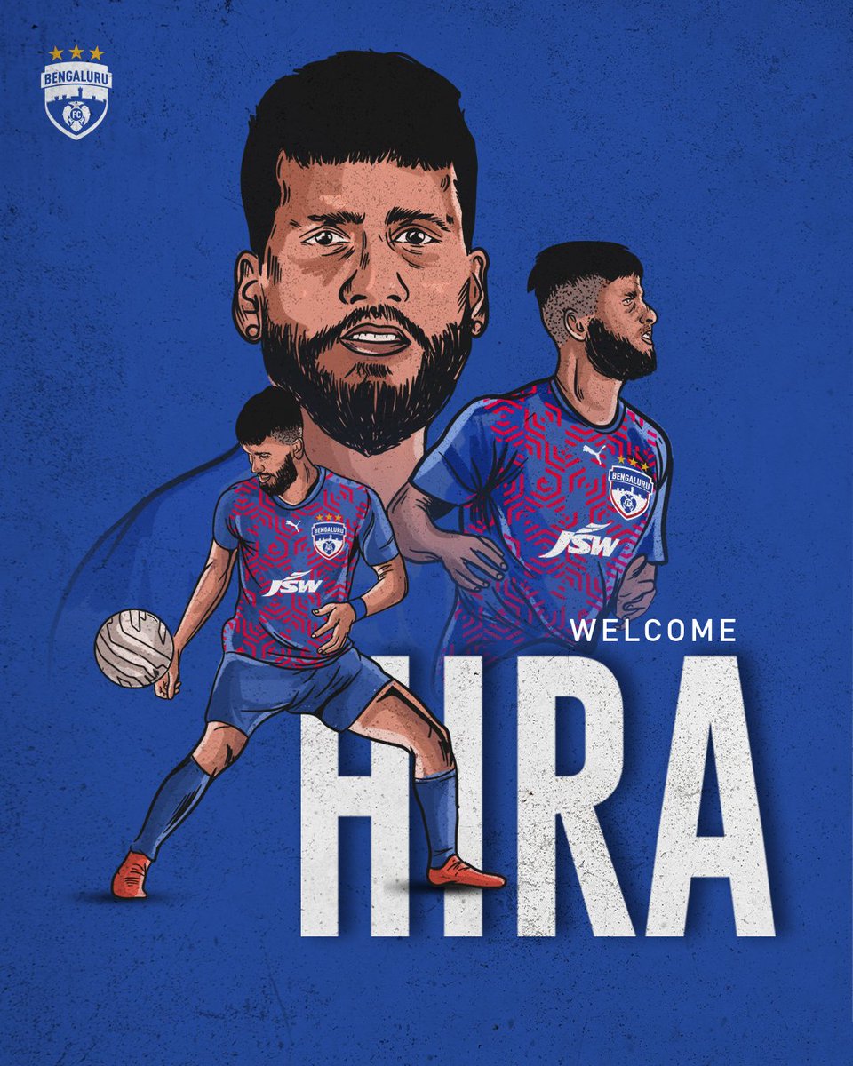 bengalurufc's tweet photo. 𝐇𝐈𝐑𝐀 𝐈𝐒 𝐇𝐄𝐑𝐄! 🔥 Defender Hira Mondal adds steel to the Blues' backline, joining on a two-year deal that runs until 2023-24. 💥💎

#Hira2024 #WeAreBFC https://t.co/ByyRlPEAkW