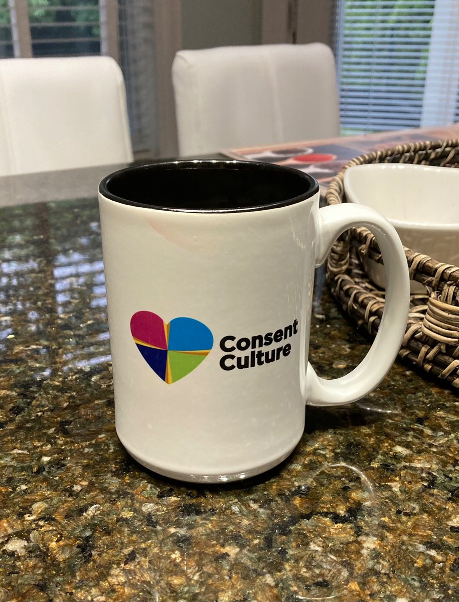 Having my coffee this morning from my #consentculture mug great work centring student wellbeing voice & choice @TeralynP and team @PeelSchools
