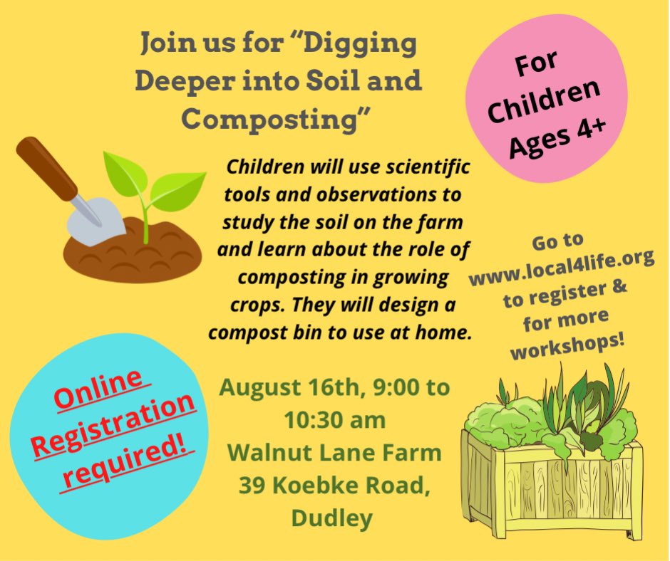 Go to local4life.org to register! #dudleyma #dudleymass #centralma #websterma #supportlocalfarms #centralmagrown