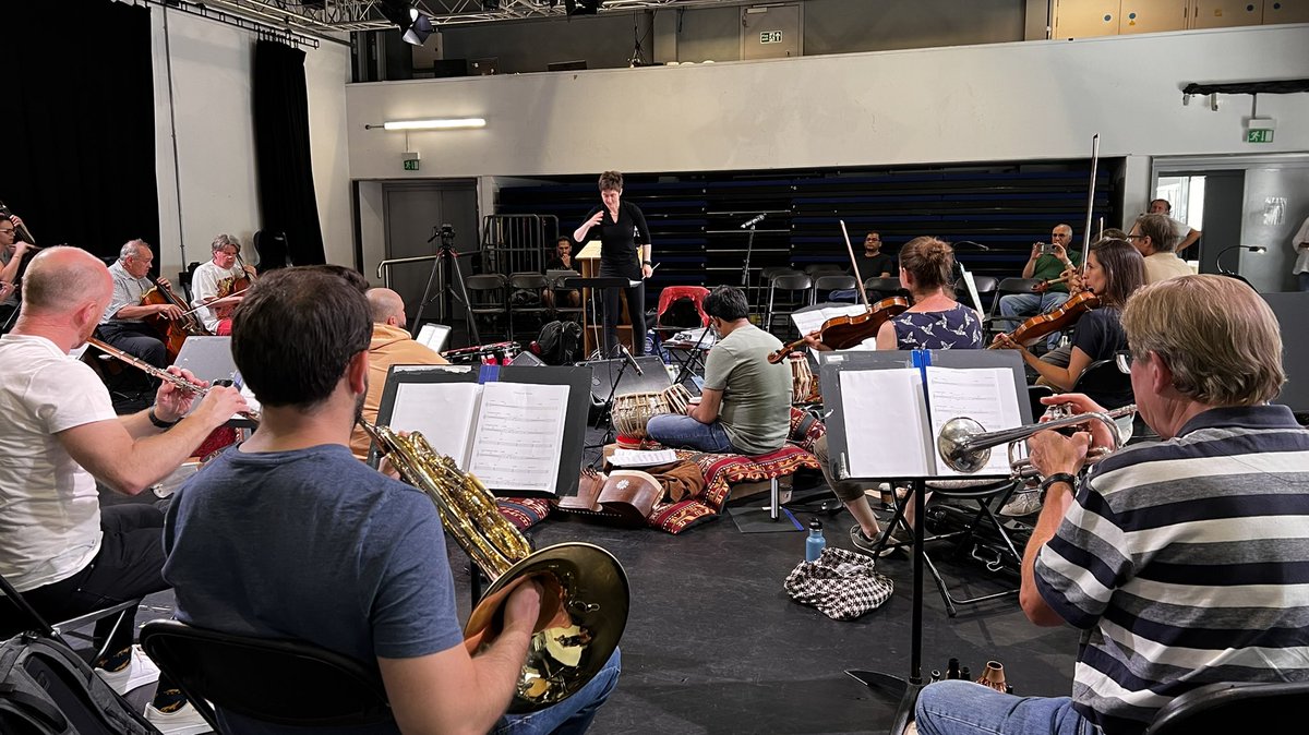 A few snaps from yesterday’s rehearsal for “The Orchestral Music of Afghanistan” as part of <a href="/spitsmusic/">Spitalfields Music</a> festival ✨

Tonight’s the night! Who are we seeing there?

Still some tickets available online or at the door 🎟 bit.ly/3xZtp4C