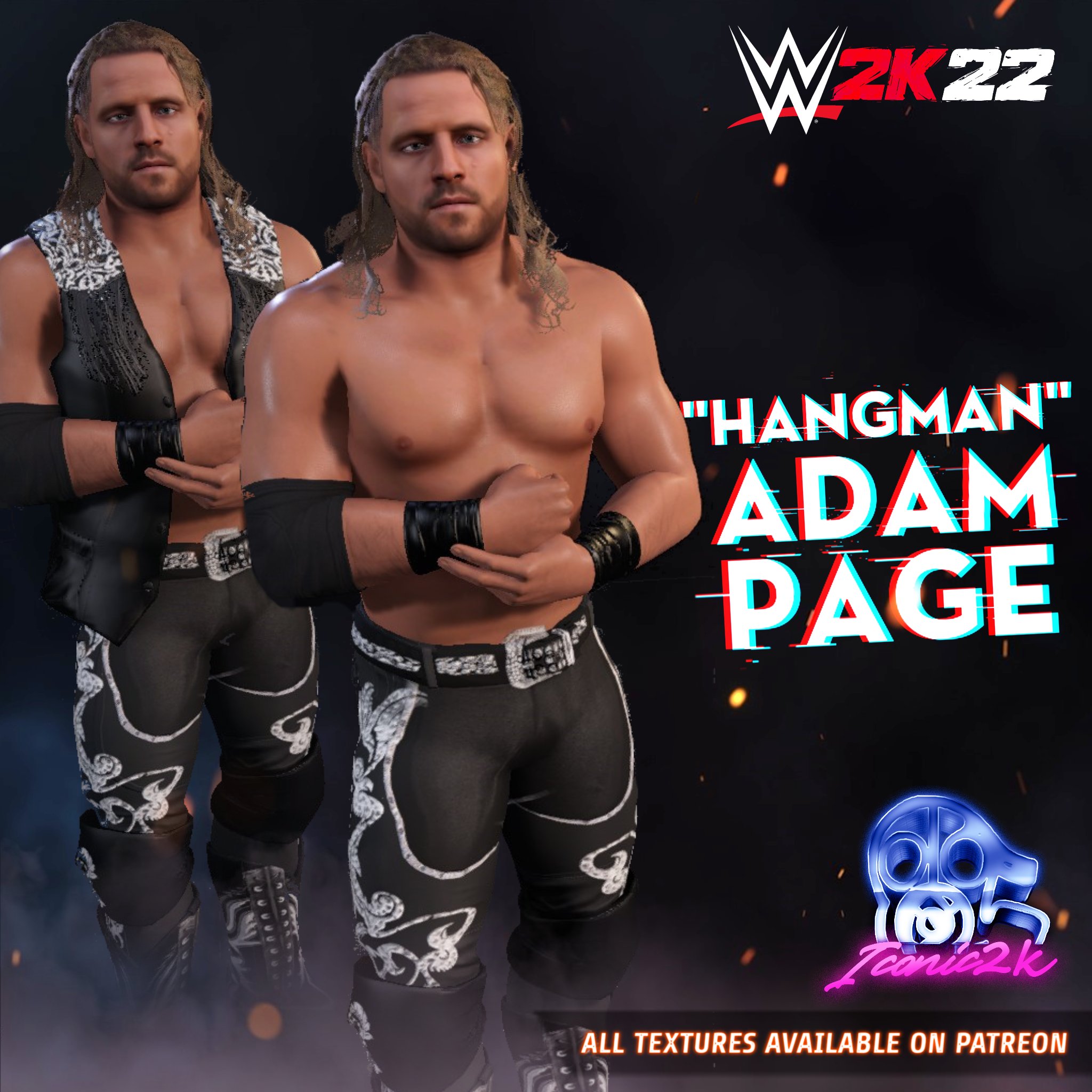 Iconic2k on X: Hangman Adam Page (@theAdamPage) CAW available now in  #WWE2K22. Use the search tag #ICONIC2K  / X