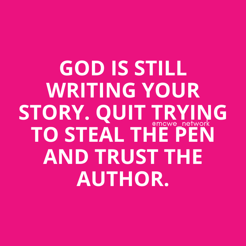 MCWE_Network's tweet photo. Trust that the author has your best interest in mind! https://t.co/9hHOiUHnFq