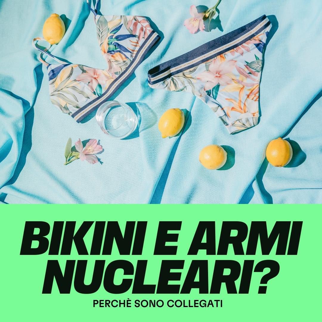 senzatomica's tweet photo. Oggi è il #Bikiniday #stopnuclearweapons #nuclearban https://t.co/xtAzWhXM3p