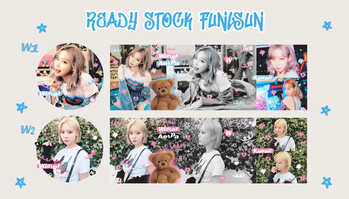 funlsun's tweet photo. a retweet would be really appreciated 🙇🏻‍♀️

halo temenn-temen! aku ada layout ready stock member aespa nih. pricenya 5k/each udah free replace text 😁 accept all e-wallet ya. kalau minat, dm codenya ajaa (udah ada dipict). thank youu <3

#zonauang https://t.co/eADu1peb75