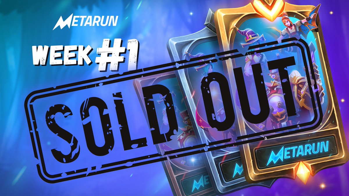 SOLD OUT 🔥  🔥 🔥 UNDER 30 MINS 🚀

Congratulations to those who managed to get the Closed Beta #NFT tickets! 🥳 

Let’s keep playing and earning!

And for those who were not able to secure their spot this week, the good news is we’ll have a second sale next week.

Stay tuned!