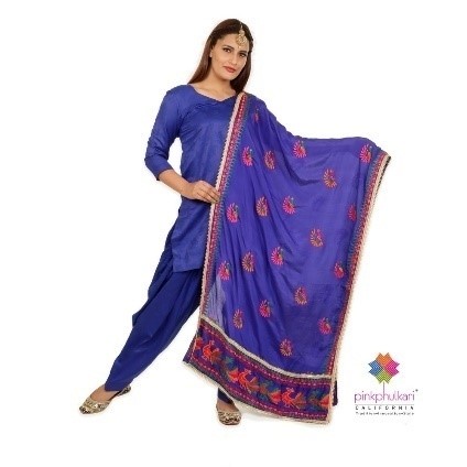 PinkPhulkari's tweet photo. Get our peacock chinon phulkari dupatta in navy blue, handmade using semi chinon silk with multicolor embroidery work. View it on our website https://t.co/m5FYdsoUSu today!
#pinkphulkari #phulkaridupatta #chinonsilk #phulkaridress https://t.co/IisKcYrVUX