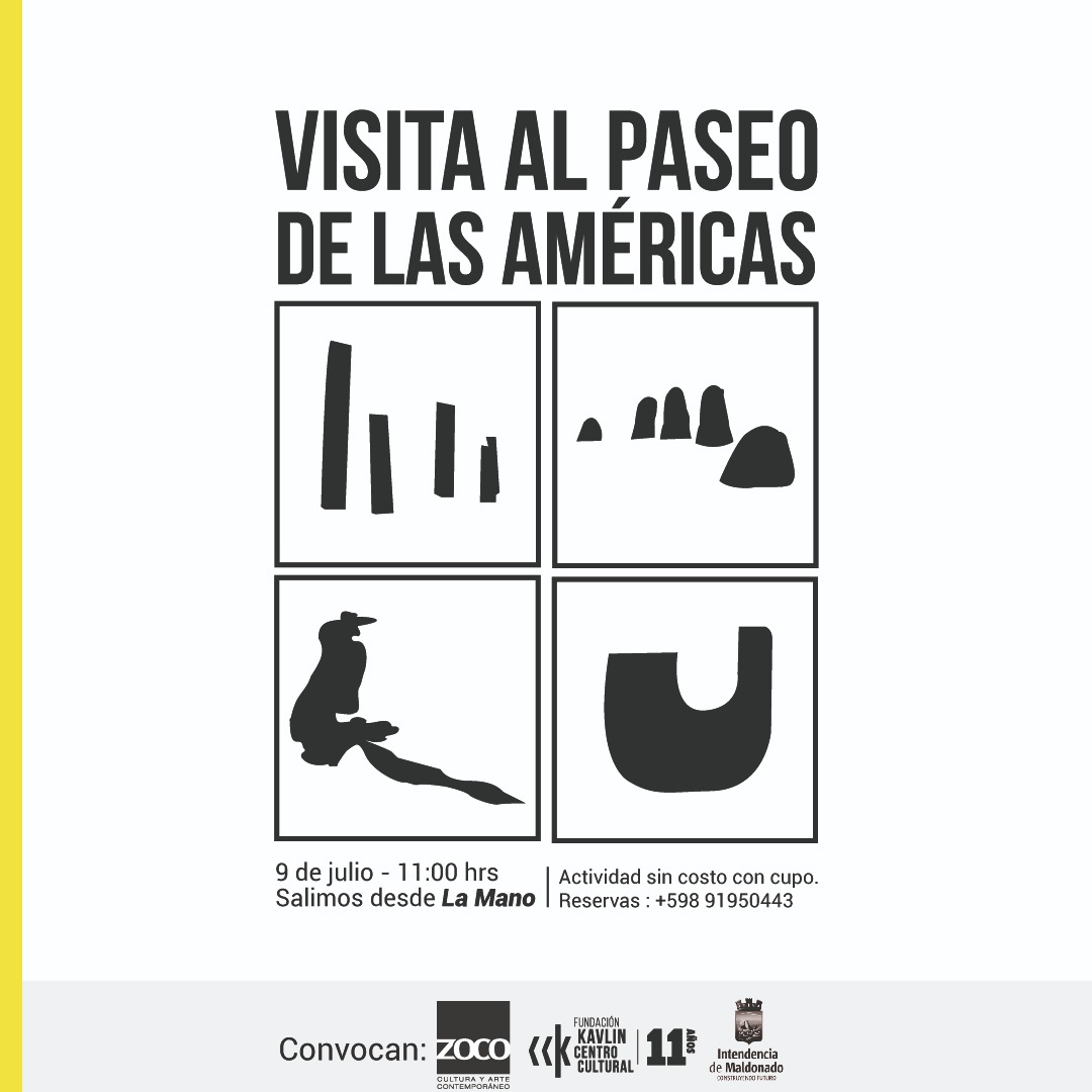 KavlinCultural's tweet photo. Los invitamos a participar de un circuito a pie que nos permita conocer las obras y los artistas que forman parte del Paseo de las Américas. El recorrido será comentado por la Lic. Viviana Lichner e Ignacio Rodríguez Srabonián. https://t.co/y3XGciubW2