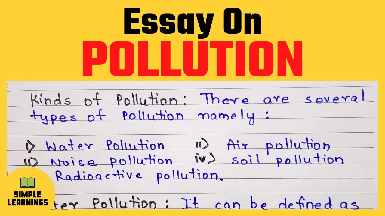 pollution writing