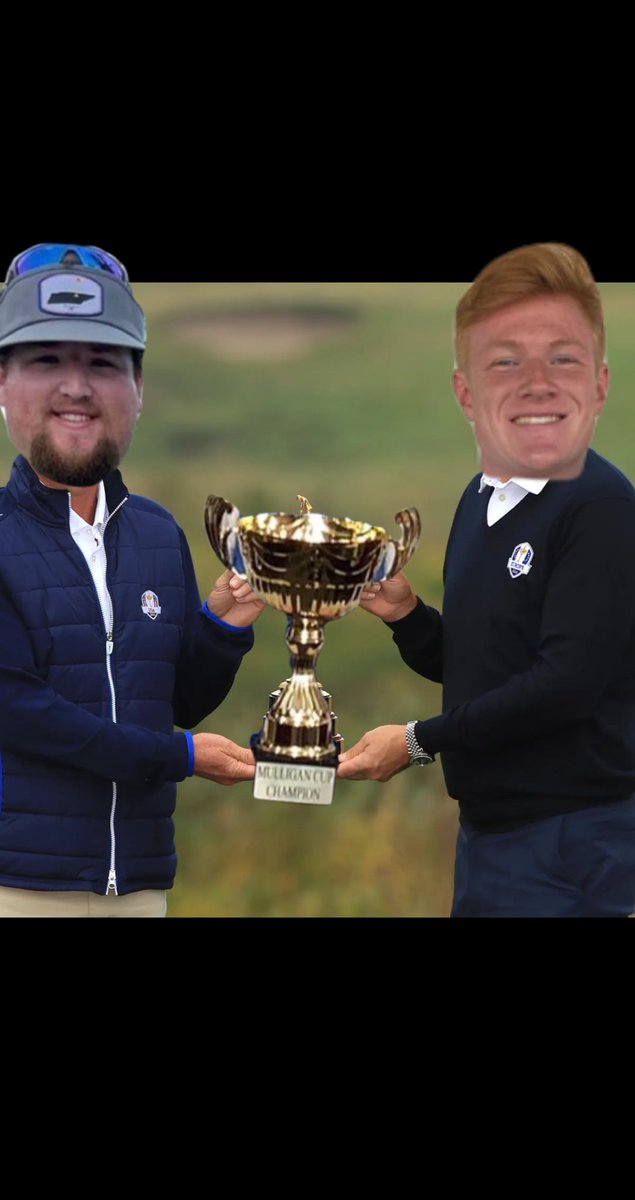 MulliganCup's tweet photo. This years Mulligan Cup will be a teams match play event in honor of the 5 year anniversary. Introducing our captains: 

Team Gage versus Team Drew. https://t.co/3XhtMcaVLB