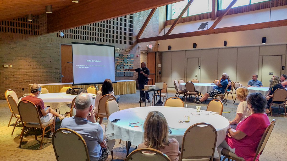 Last week, we held a teaching seminar for possible intruder incidents. Led by Detective Carl Coleman, it proved both informative and reassuring! We are holding another Intruder Training Tabletop later this month, which you can sign up for through our regular emails.