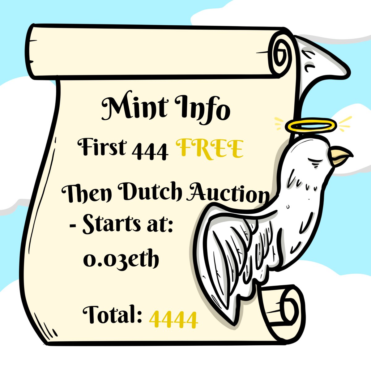 Free mint raffle is here!

Tag your friends &amp; retweet

You do not want to miss out, MAYC #NFT Giveaway on the way 🕊️

Free mint starts at 5PM EST, ends 5:30PM EST

premint.xyz/saviors-nft-fr…