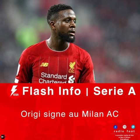 Footci's tweet photo. 🔴#Mercato | #Divock Origi est désormais un nouveau joueur du Milan. L'attaquant belge de 27 ans arrive de Liverpool dans le cadre d'un transfert sans frais pour les "rossoneri", puisque le contrat du joueur expirait le 30 juin. https://t.co/hJHGAvOso1