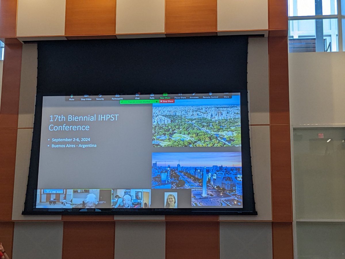 Great News, the next IHPST Meeting will be in  2024 in Buenos Aires 😊 #IHPST, #ihpst2022