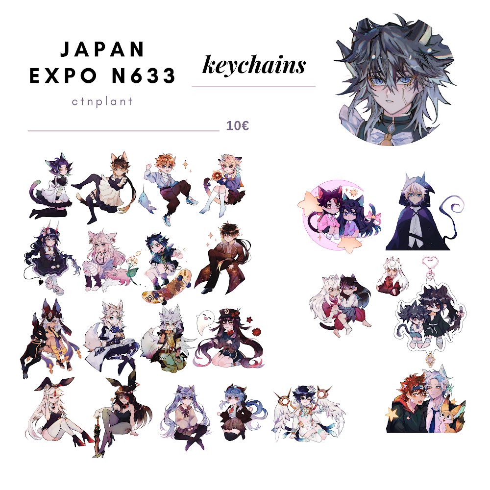 hey demons!! 
i'll be tabling at japan expo 2022 (booth n633, hall 6) so i thought i'd show a bit of what i've planned to bring!!! see u there ❤️😼 