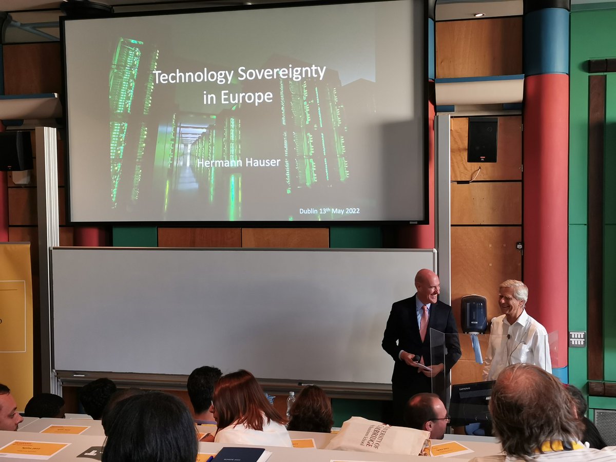 Maximilian_Ge's tweet photo. Great Cambridge talks back in-person: Dr Hermann Hauser #tech #entrepreneur @AmadeusCapital @Arm at #cjbsIGNITE @CambridgeJBS @CJBS_EC on Technology Sovereignty in Europe vs US China #entrepreneurship #innovation #governance #values #semiconductor #5G #AI #synbio #blockchain https://t.co/oKBIyWdhKT