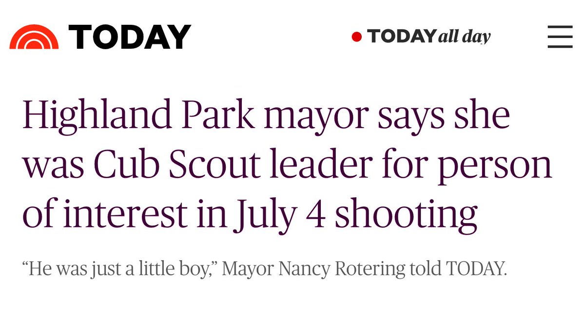 Michael Brown (18)—unarmed &amp; murdered
•Media: "No angel"
Trayvon Martin (17)—unarmed &amp; murdered
•Media: "Smoked pot"
Tamir Rice (12)—unarmed &amp; murdered
•Media: "A thug"

Robert Crimo (22)—killed 6, injured 24, fled from Cops, arrested alive
•Media: "A Cub Scout &amp; little boy."