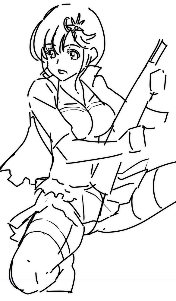 眠れないのでラフで手慣らし
こちらもそろそろ始めなければ 