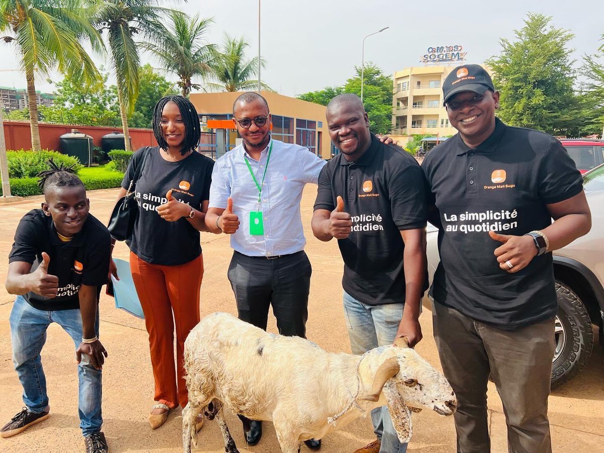 khatoure's tweet photo. @OrangeMoneyMl  : Une marque indéniablement humaine
Encore une tombola pour la Tabaski ? NOOOOOOOON. Pour la tabaski OMY distribue 100 moutons à ses fidèles clients. Quelques images de cette campagne de distribution #Orangemoneykaseliba
#ngaorangemoney https://t.co/fNytLUUd8g