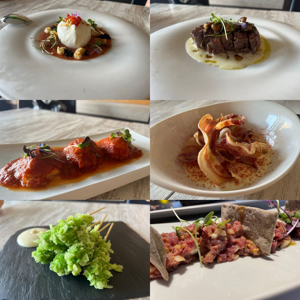 tamaraccamacho's tweet photo. Increible menu degustacion en la @alfaroteca https://t.co/HB8iCMc3AX